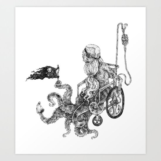 old sailor Art Print