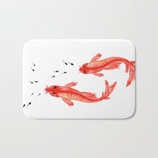 Curiosity. Fish and Tabpole Bath Mat