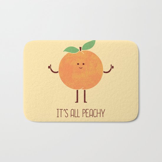 All Peachy Bath Mat