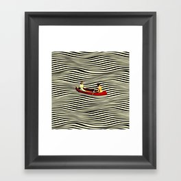 Illusionary Boat Ride Framed Art Print