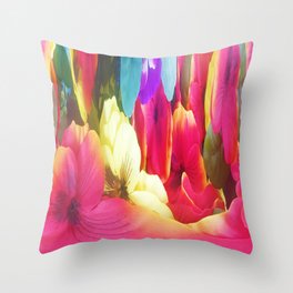 307 - Abstract Flower design Throw Pillow