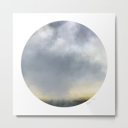 Cleveland Color Stories: Isolated on Erie Metal Print | Watercolors, Circleart, Storm, Lakeerie, Watercolor, Calmingart, Abstractcircle, Minimalart, Brookefiger, Hopefulart 