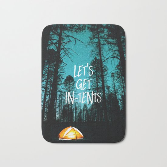 Lets Get In Tents Bath Mat