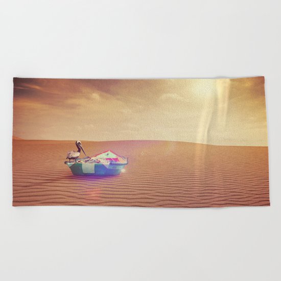 Where it is not supposed Beach Towel