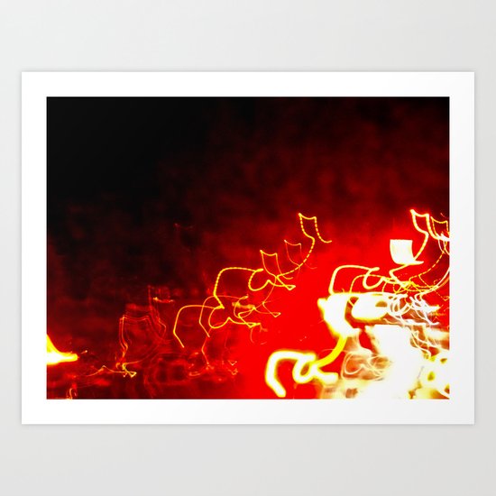 Fire Light Art Print