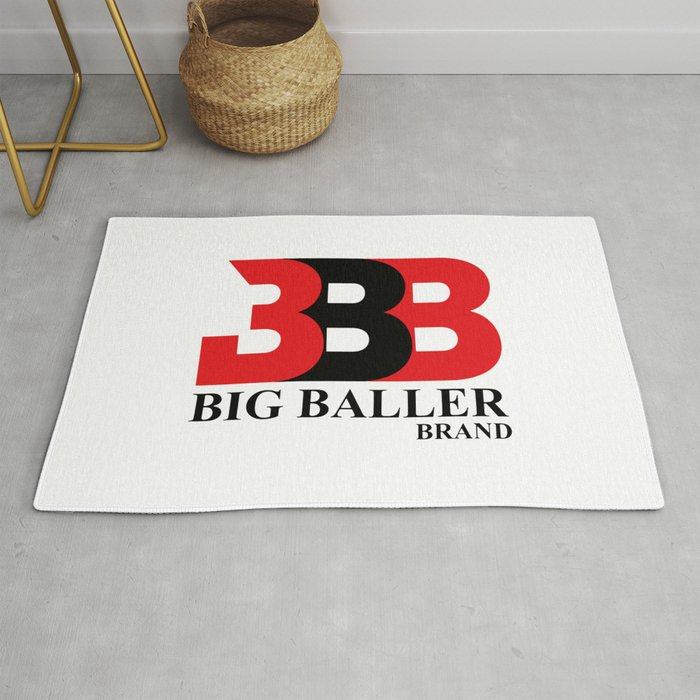 Baller Brand In Red Black Rug By Aristotelles