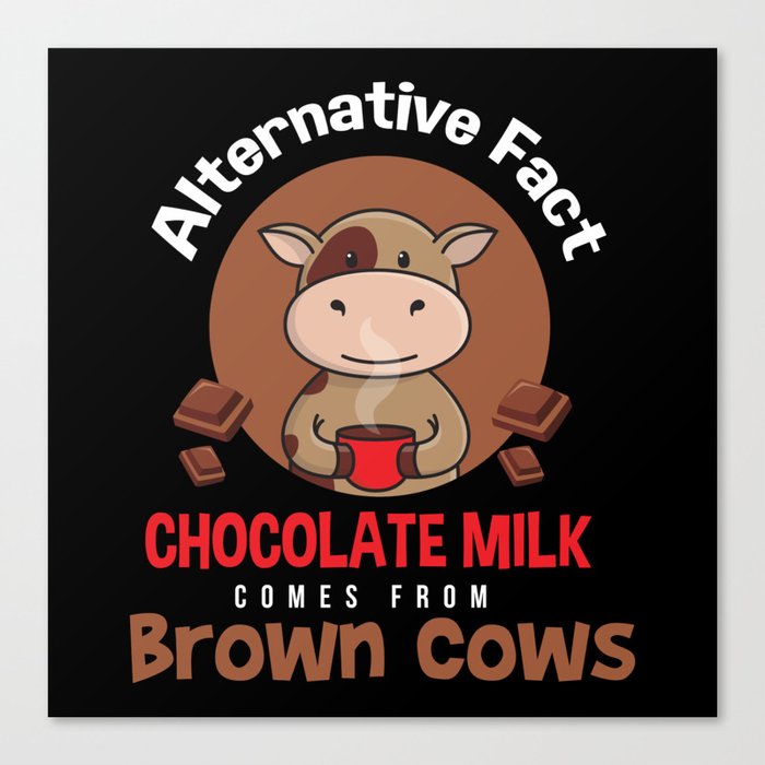 Chocolate Milk Brown Cows Chocolate Canvas Print