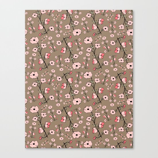 Stylized Sakura Canvas Print