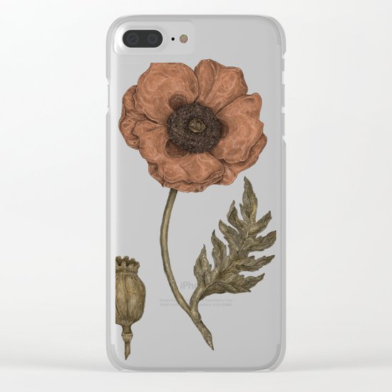 Poppy Clear iPhone Case