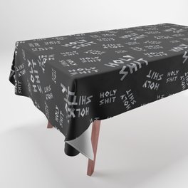 Holy shit written duct tape Tablecloth