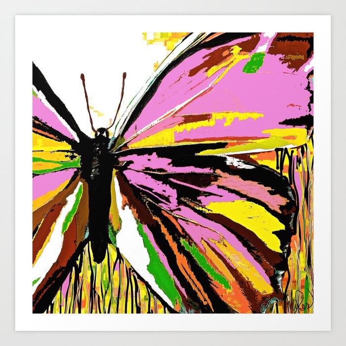 Butterfly Art Print by Art is Wonderful | Society6