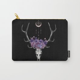 Floral Desert Skull Carry-All Pouch