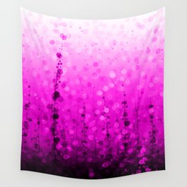 Free Diving Abstract Bubbles (Pink) Wall Tapestry
