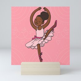 Little Dancing Girl Mini Art Print