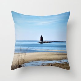 Lewes Lighthouse Throw Pillow