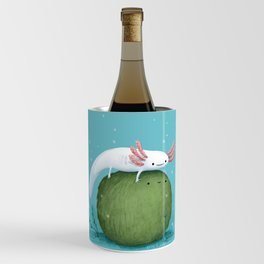 Axolotl on a Mossball Wine Chiller