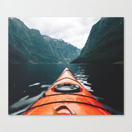 The Red Kayak Canvas Print