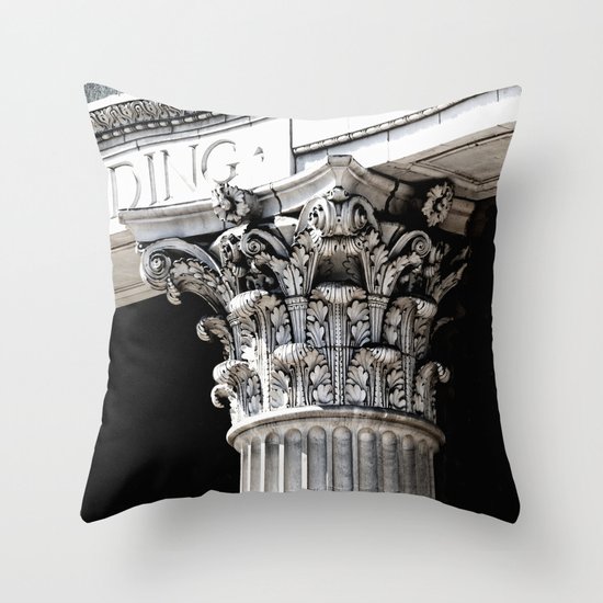 Classic architectural column Throw Pillow