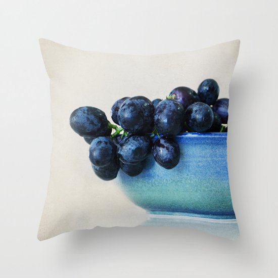 Grapes Throw Pillow