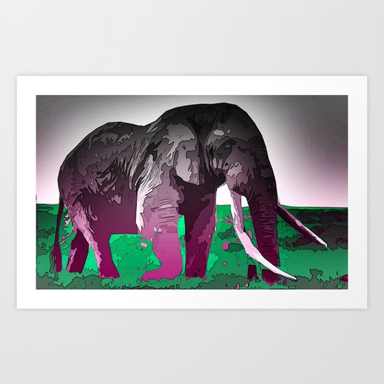 Elephant Art Print