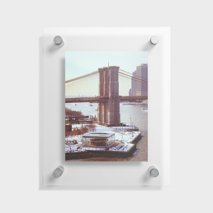 Brooklyn Bridge New York City Floating Acrylic Print