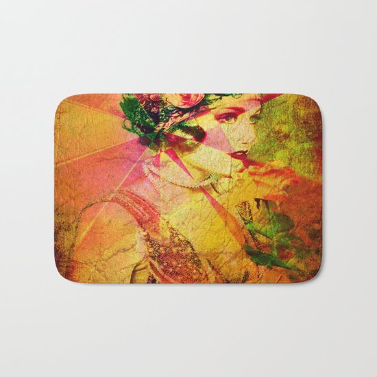 " A woman is love, glory and hope! " Bath Mat