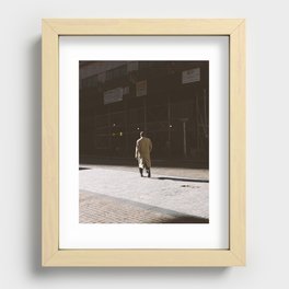 Man Walking Recessed Framed Print