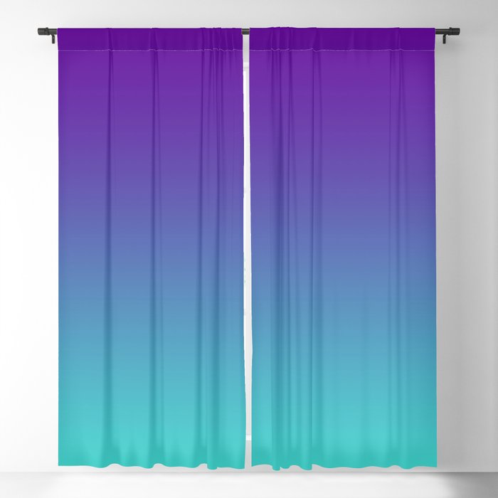 Turquoise Ombre Blackout Curtain, Purple Ombre Curtains