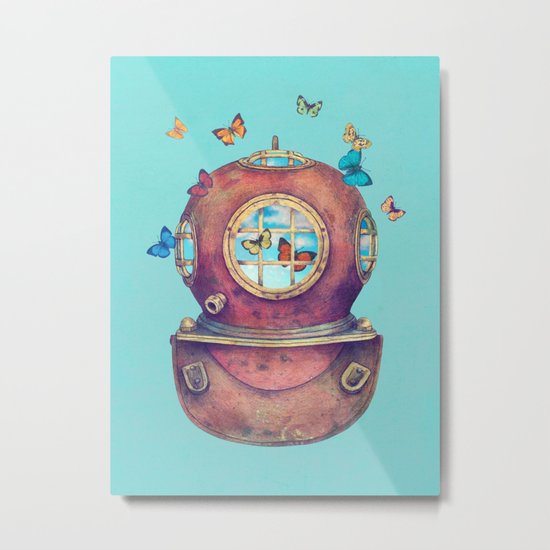 Inner Space - colour option Metal Print