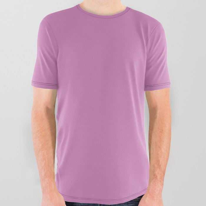 Purple Clover All Over Graphic Tee