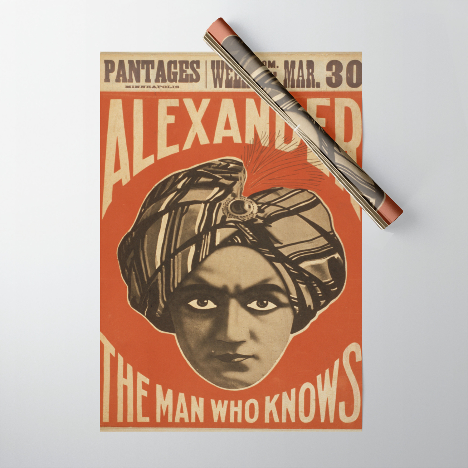 Vintage Poster Alexander The Man Who Knows Wrapping Paper By Vintage Images Society6