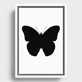 BUTTERFLY SILLOUETTE. Framed Canvas