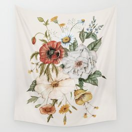 Wildflower Bouquet Wall Tapestry