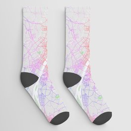 Nanjing City Map of Jiangsu, China - Colorful Socks