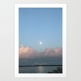 Falcon 9 in Flight Art Print