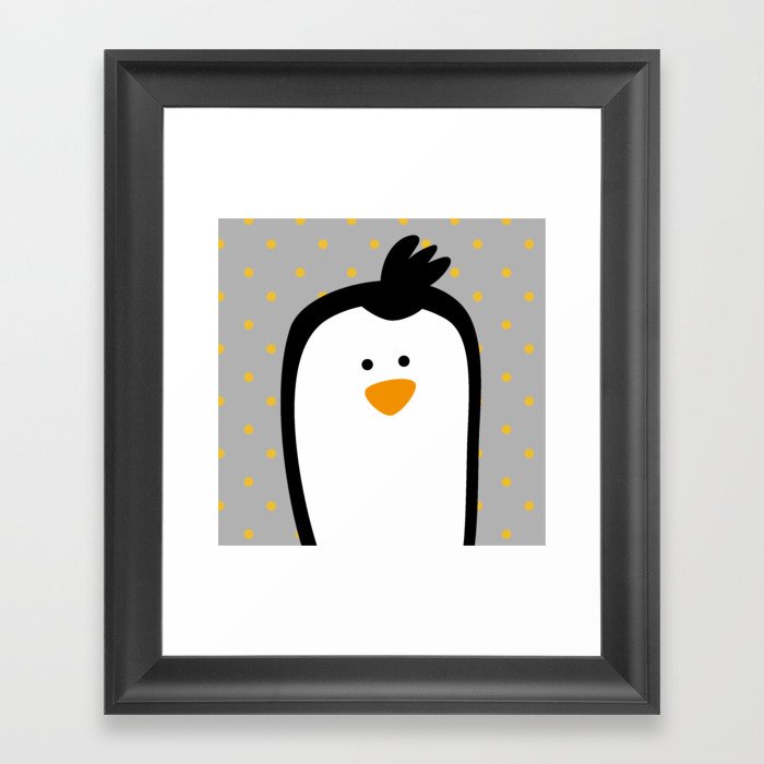 Cute penguin Framed Art Print