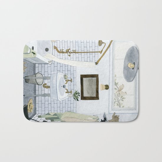 In The Bathroom Bath Mat