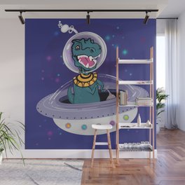 Space Dino 1 Wall Mural