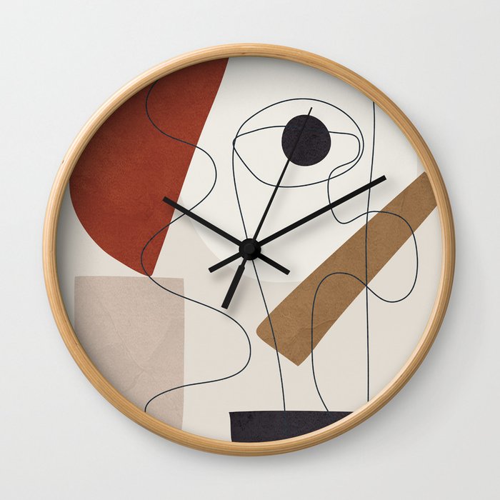 Abstract Minimal Shapes 29 Wall Clock