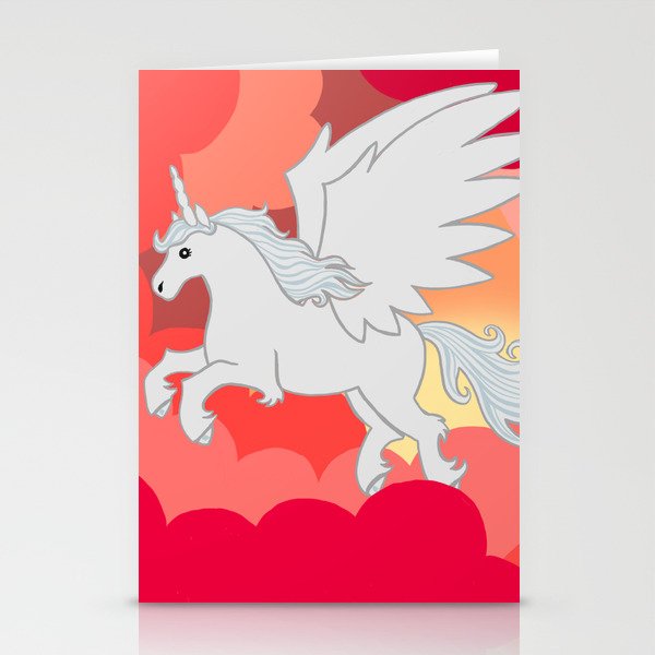 Alicorn at Sunset Stationery Cards