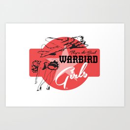 Warbird Girls Logo  Art Print