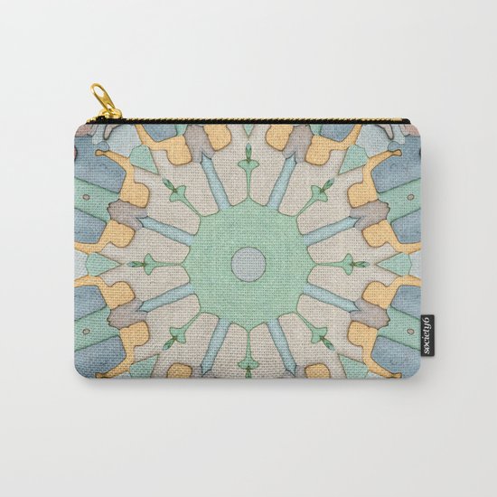 Earth Tones Mandala Carry-All Pouch