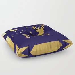 Gold Buck Floor Pillow