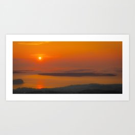 Acadia National Park Ocean Sunrise Maine Print Art Print