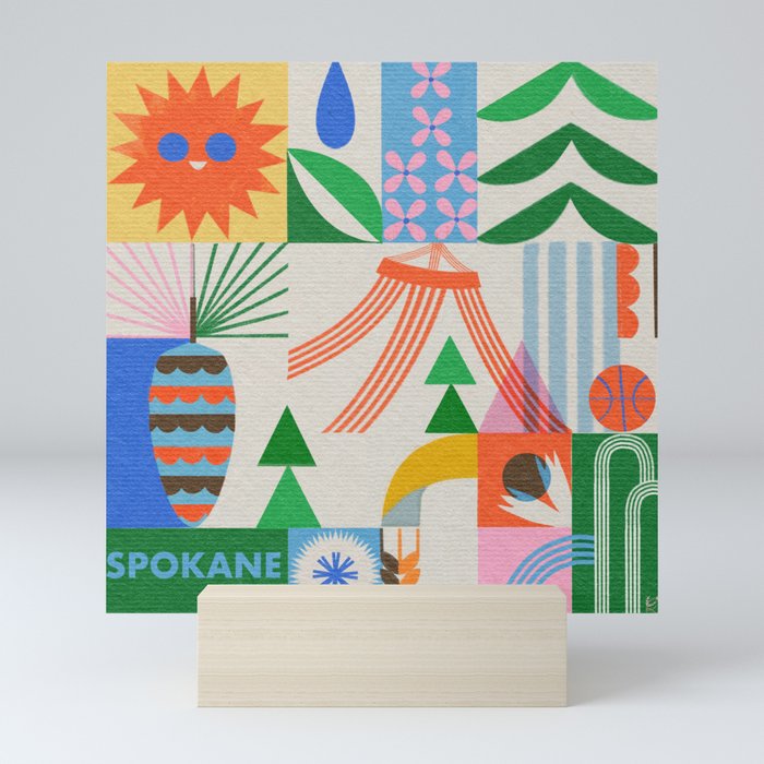 Kath Waxman| This is Spokane Mini Art Print