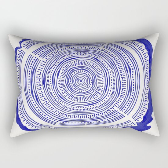 Douglas Fir – Navy Rectangular Pillow