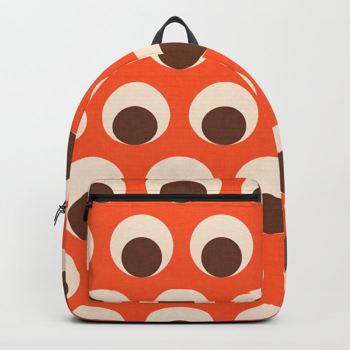 Dot eye Orange Backpack