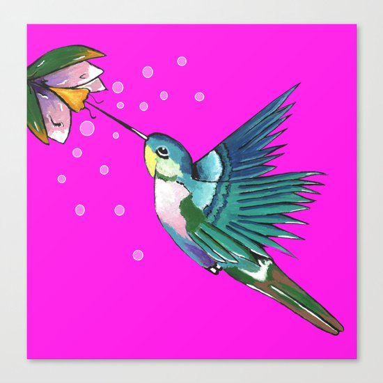 Spirited Hummingbird Canvas Print