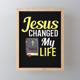 Jesus Bible Cross Nazareth Study Quotes Framed Mini Art Print