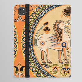 Vintage Tribal African Lions Design iPad Folio Case